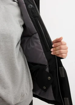 Chaqueta impermeable de esquí con protector antinieve