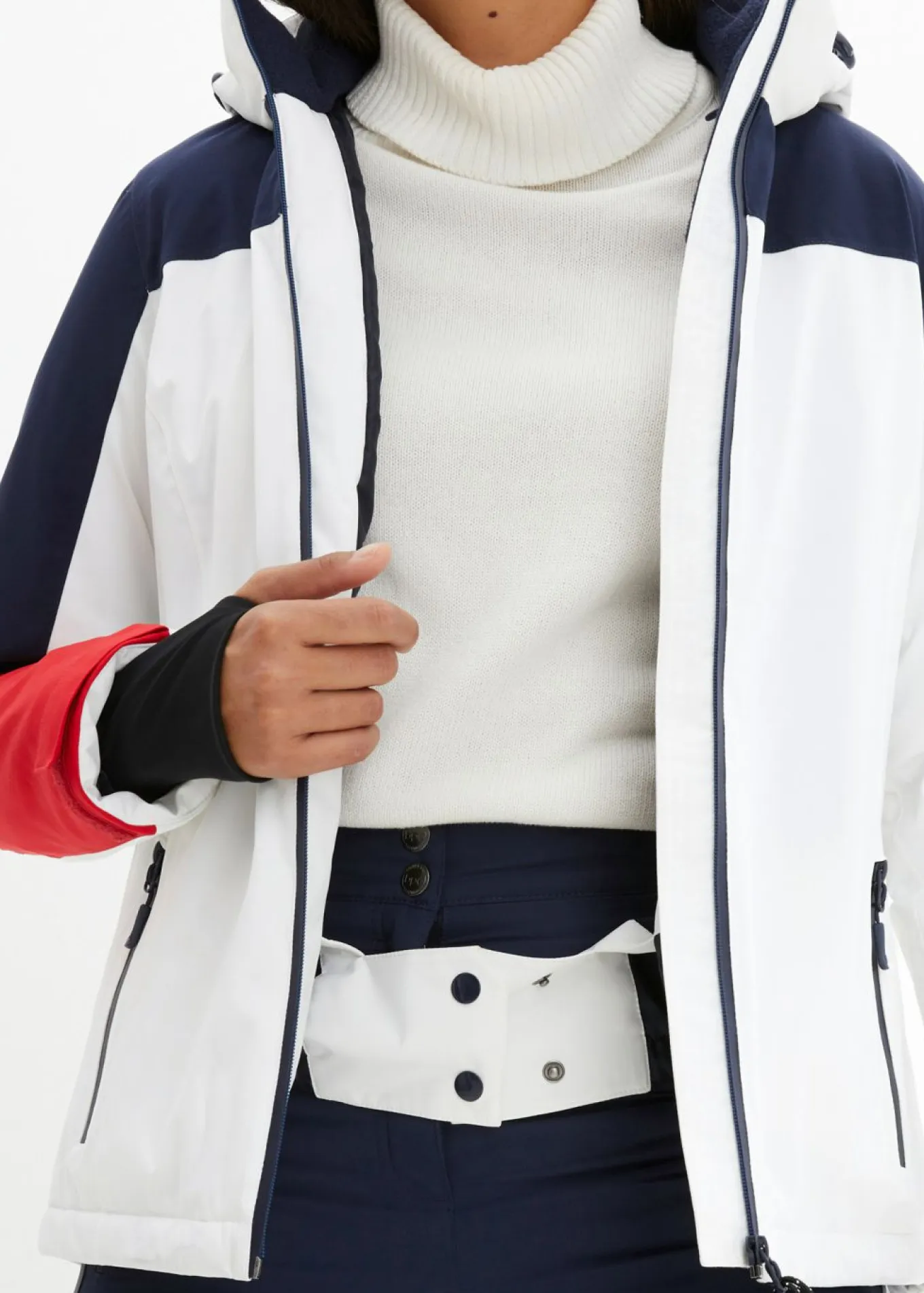 Chaqueta impermeable de esquí con aberturas de ventilación
