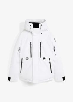Chaqueta impermeable de esquí con protector antinieve