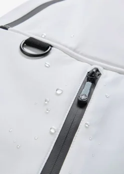 Chaqueta impermeable de esquí con protector antinieve