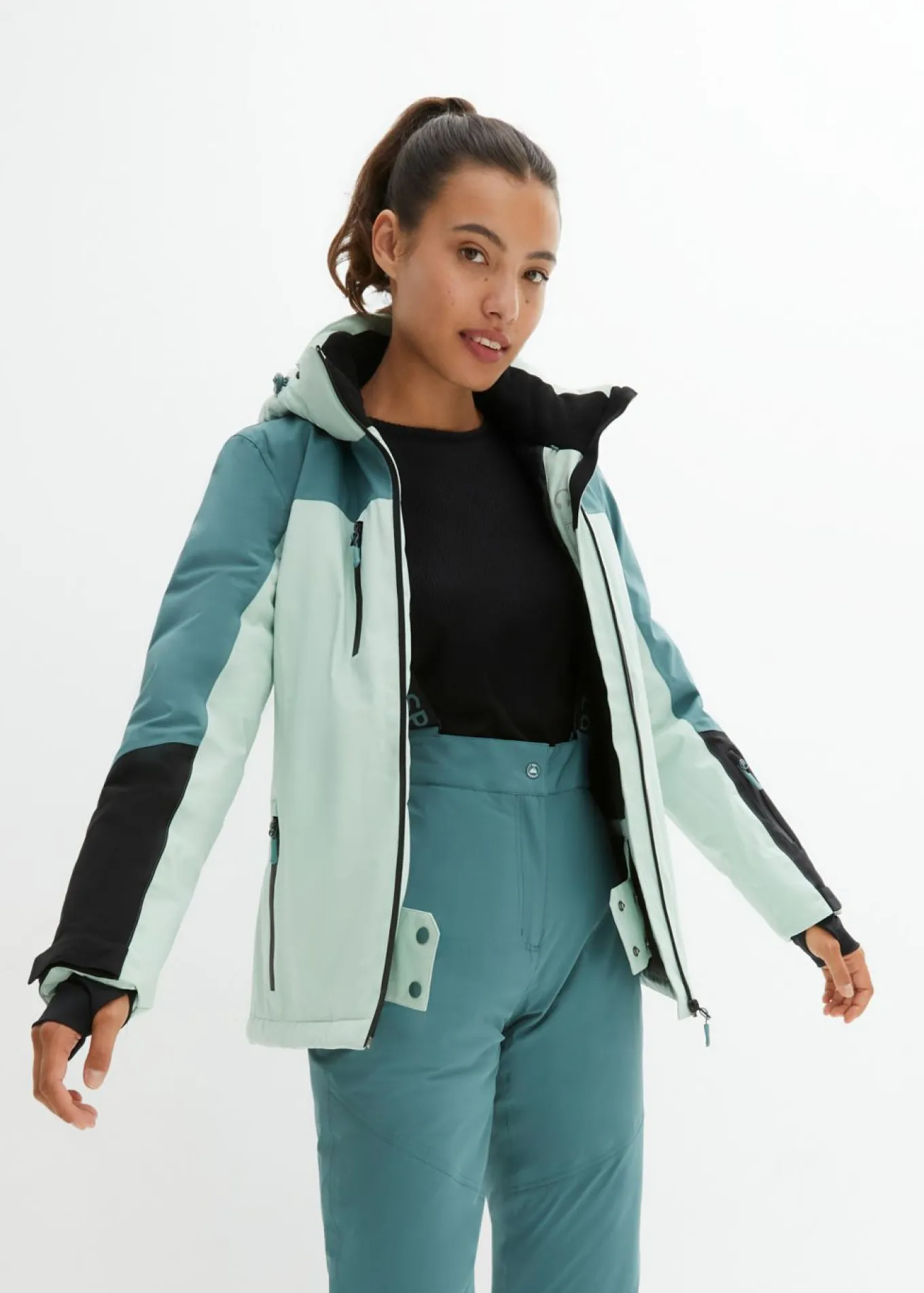 Chaqueta impermeable de esquí con aberturas de ventilación