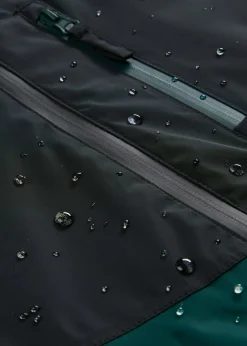 Chaqueta impermeable de invierno con capucha y diseño en color block