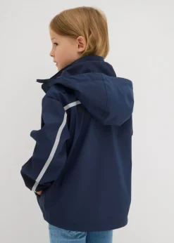 Chaqueta impermeable térmica con capucha desmontable y detalles reflectantes