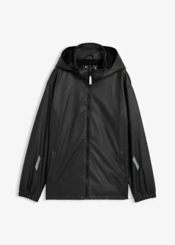 Chaqueta impermeable térmica con forro polar y capucha desmontable