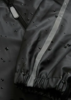 Chaqueta impermeable térmica con forro polar y capucha desmontable