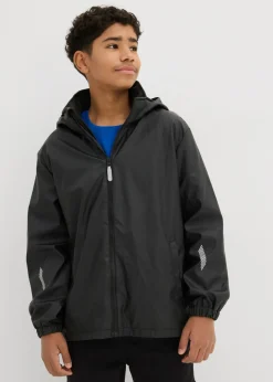 Chaqueta impermeable térmica con forro polar y capucha desmontable