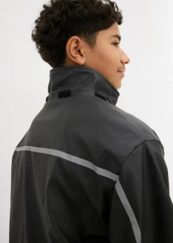 Chaqueta impermeable térmica con forro polar y capucha desmontable
