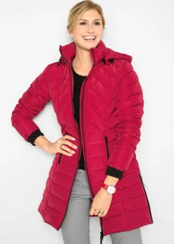 Chaqueta larga acolchada con relleno