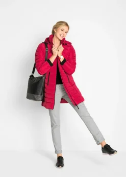 Chaqueta larga acolchada con relleno