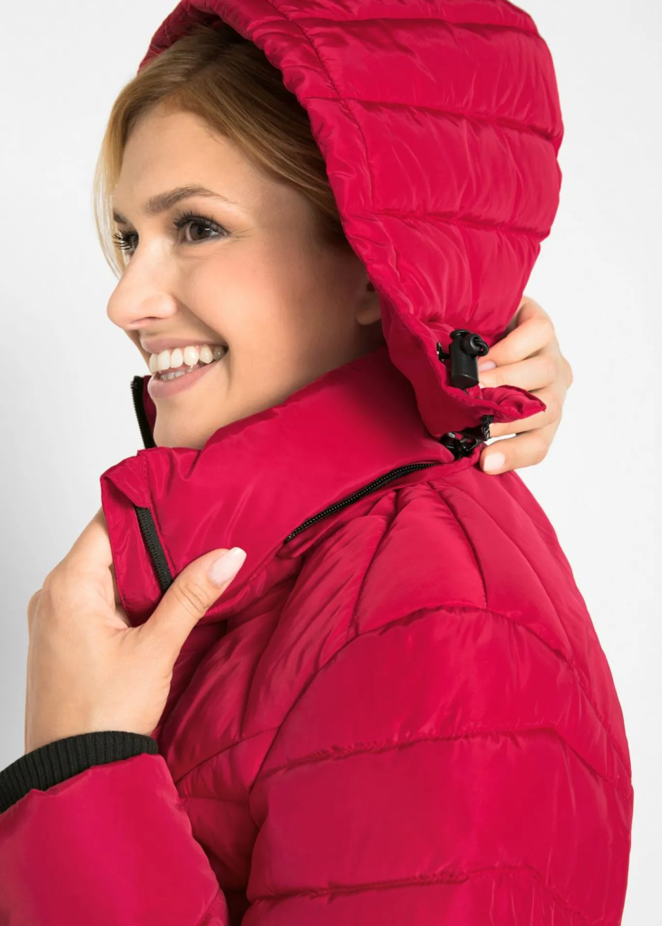 Chaqueta larga acolchada con relleno