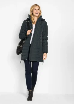 Chaqueta larga acolchada con relleno
