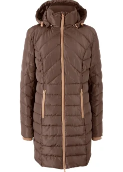 Chaqueta larga acolchada con relleno