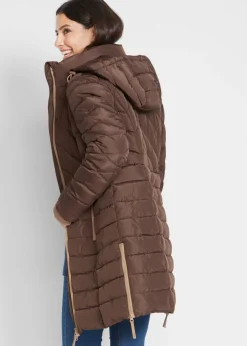 Chaqueta larga acolchada con relleno