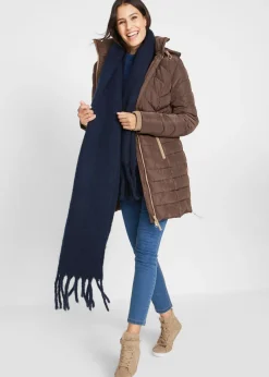 Chaqueta larga acolchada con relleno