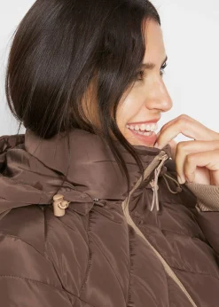 Chaqueta larga acolchada con relleno