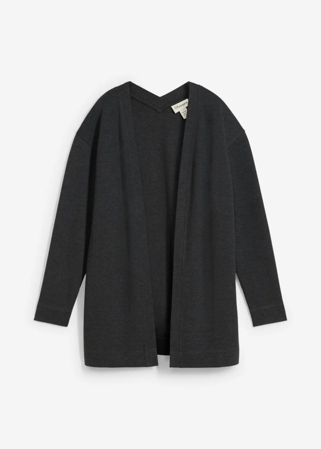 Chaqueta larga de chándal en suave mezcla de algodón