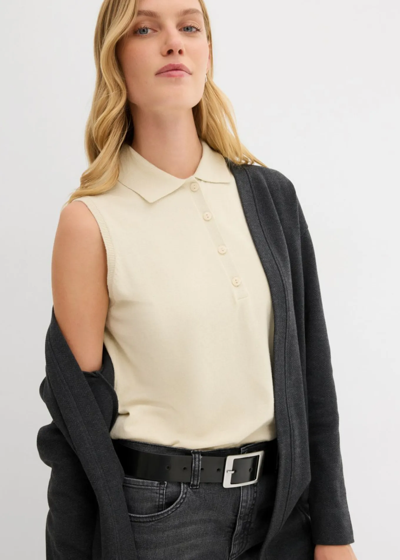 Chaqueta larga de chándal en suave mezcla de algodón