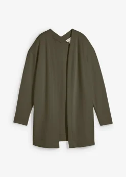 Chaqueta larga de chándal en suave mezcla de algodón
