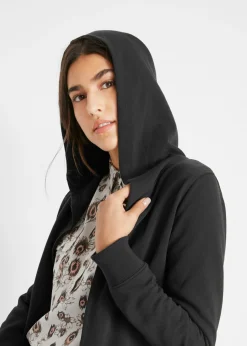 Chaqueta larga de chándal de algodón suave
