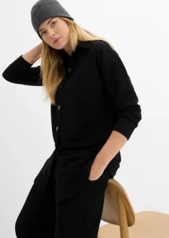 Chaqueta larga de chándal con bolsillos