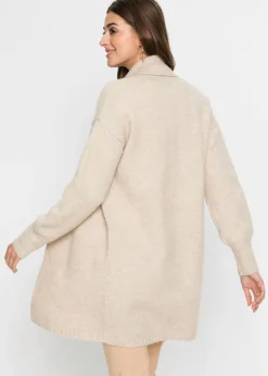 Chaqueta larga de punto