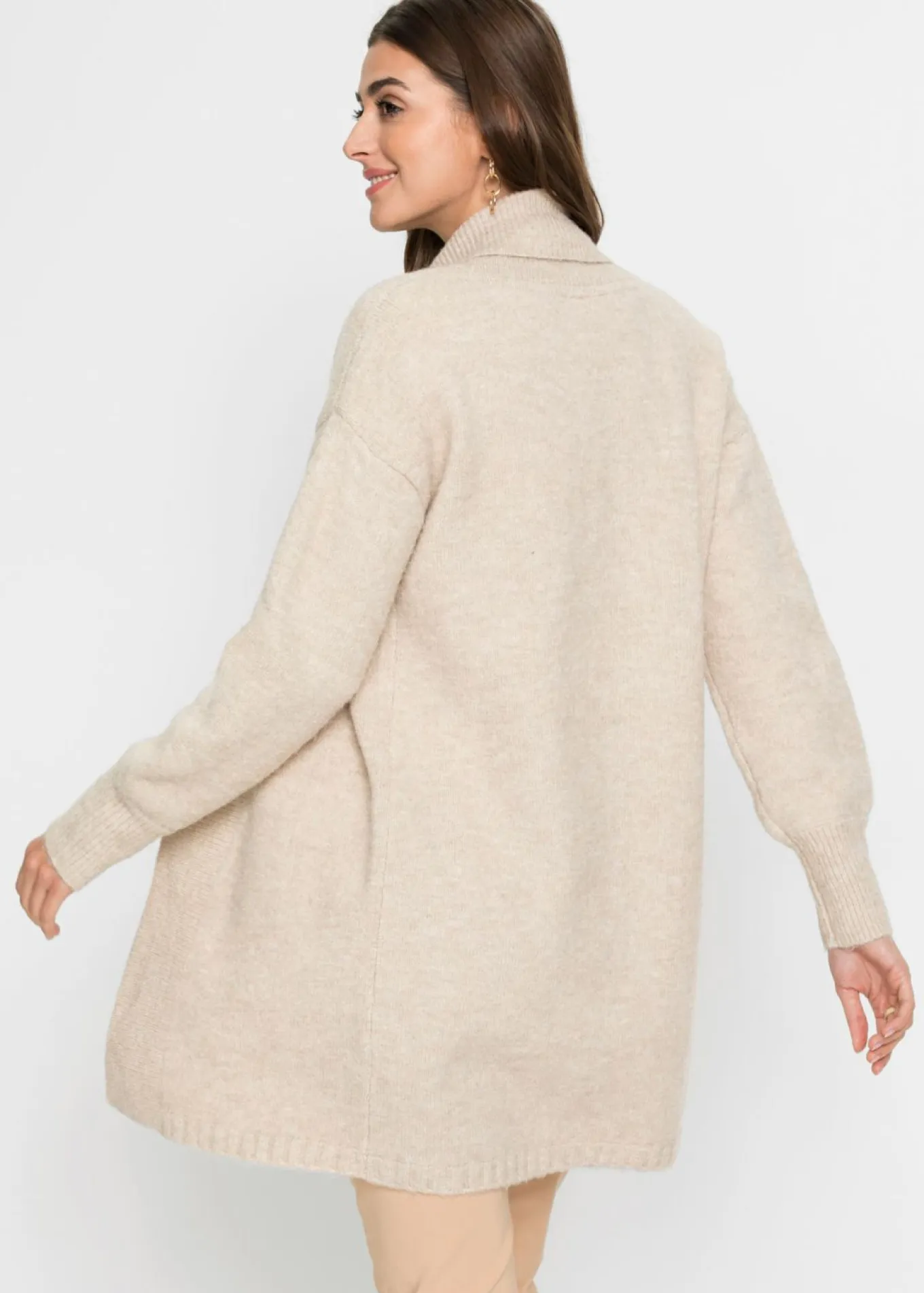 Chaqueta larga de punto