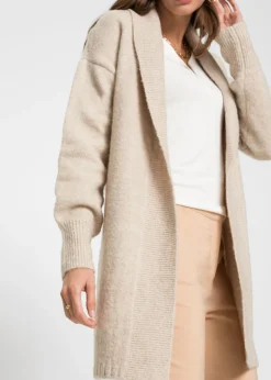 Chaqueta larga de punto