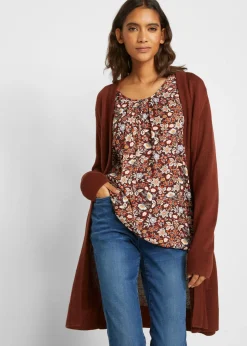 Chaqueta larga de punto