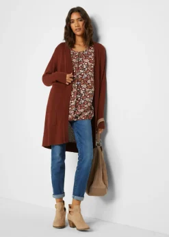 Chaqueta larga de punto