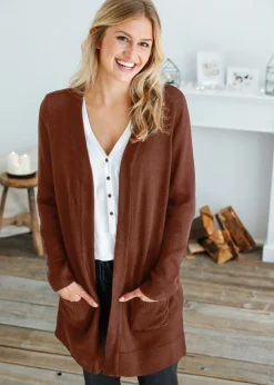 Chaqueta larga de punto