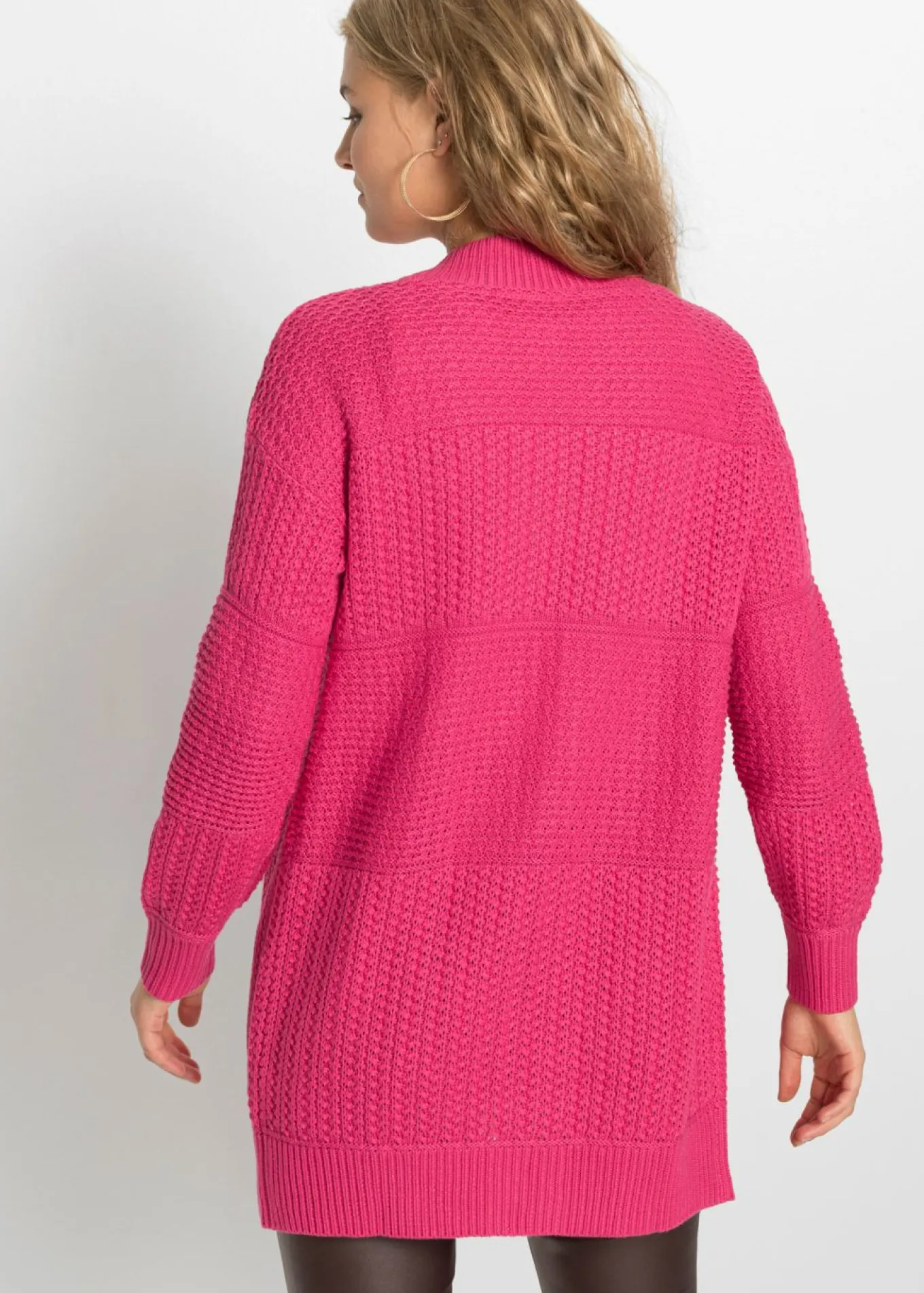 Chaqueta larga de punto