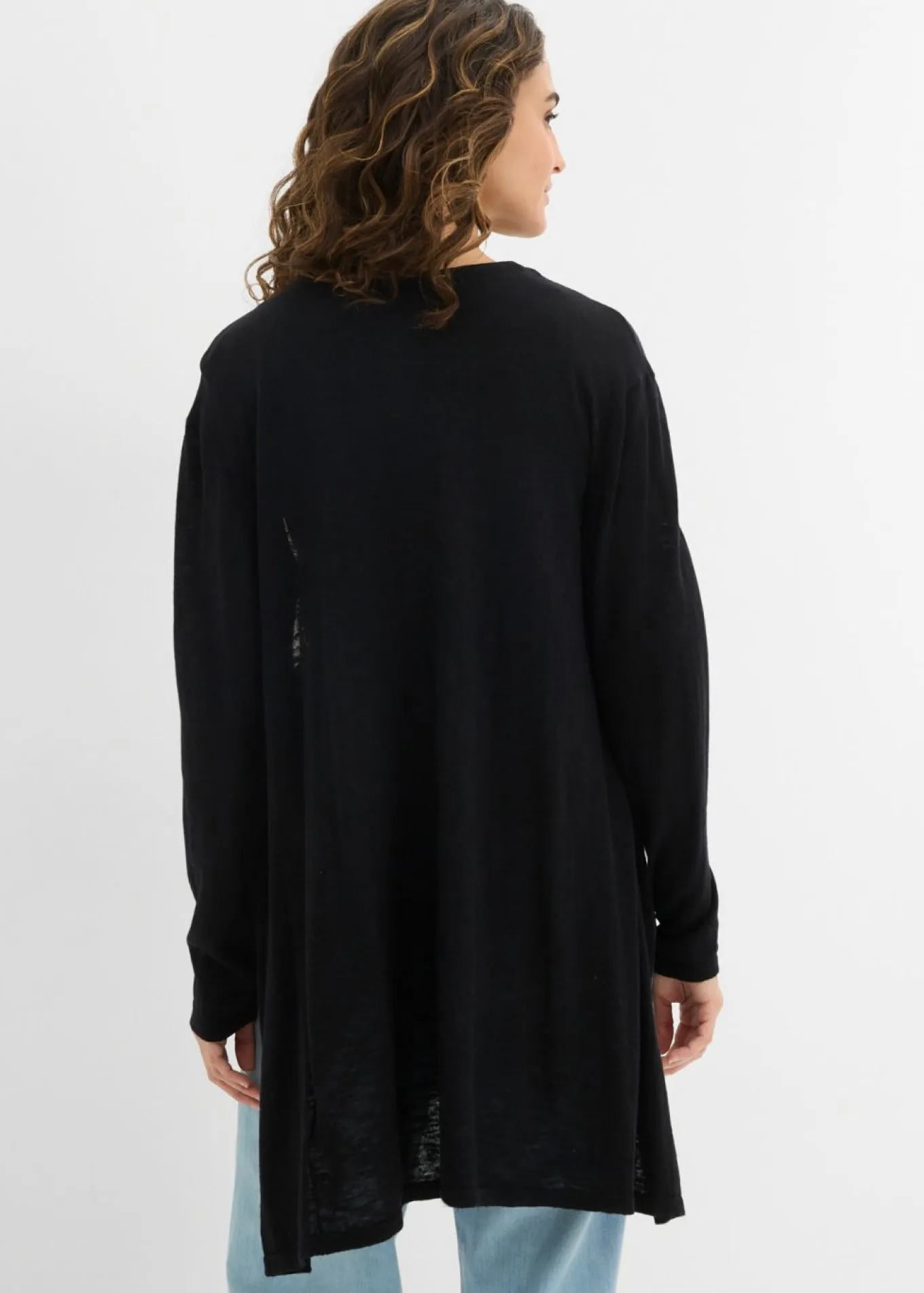 Chaqueta larga de punto