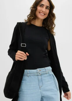 Chaqueta larga de punto