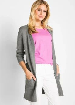 Chaqueta larga de punto