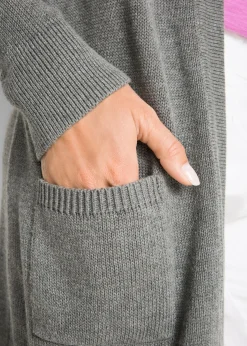 Chaqueta larga de punto