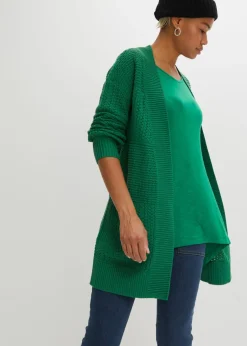 Chaqueta larga de punto
