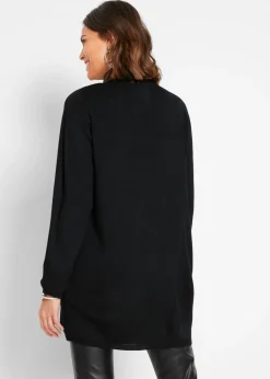 Chaqueta larga de punto con tachuelas