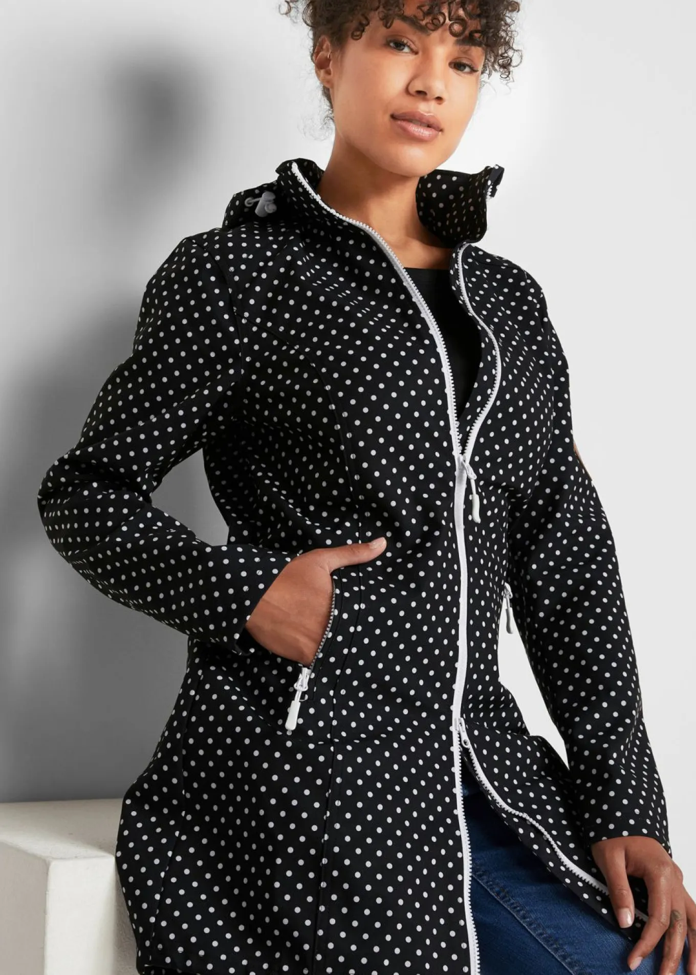 Chaqueta larga de Softshell