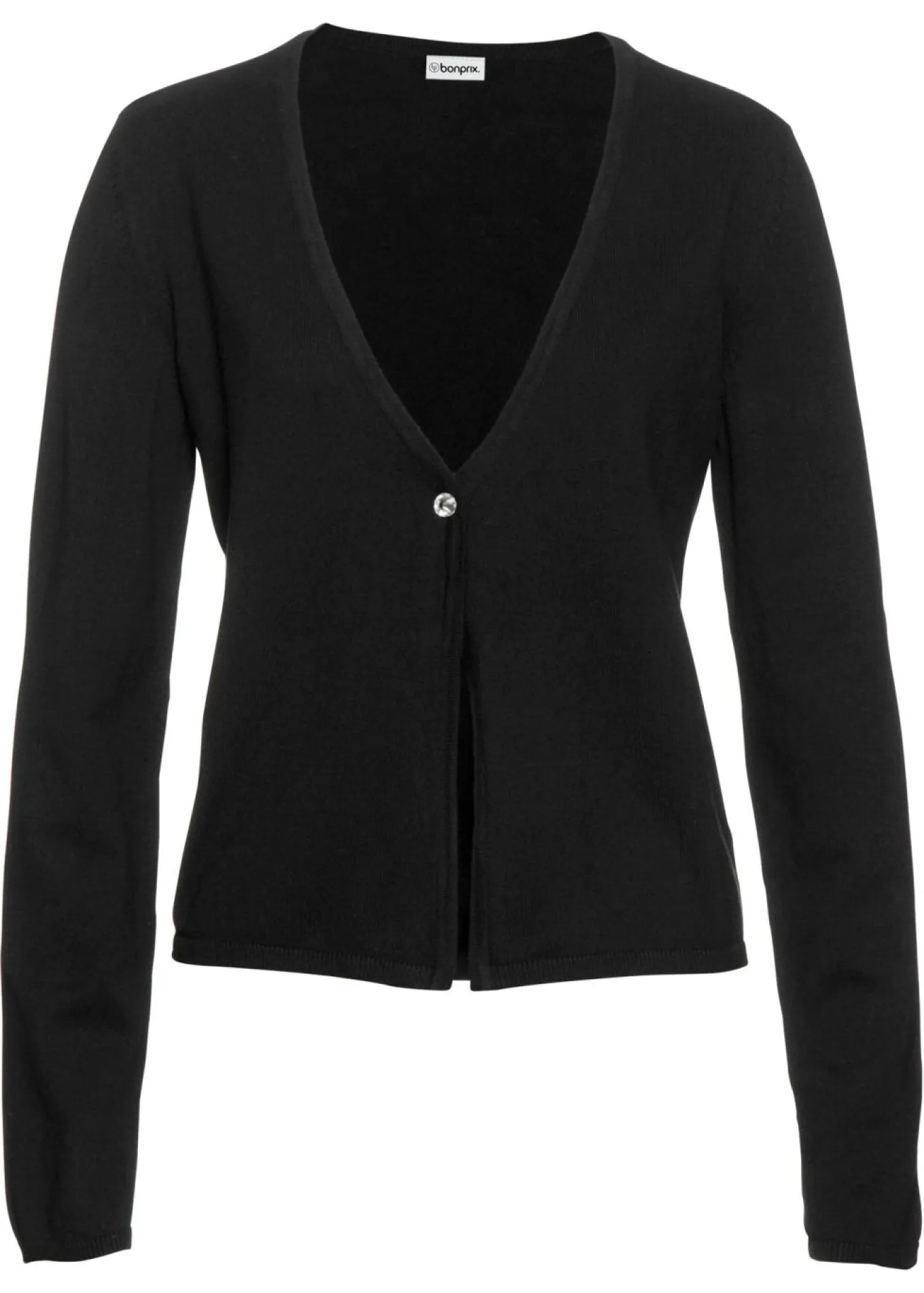 Chaqueta lisa de punto fino