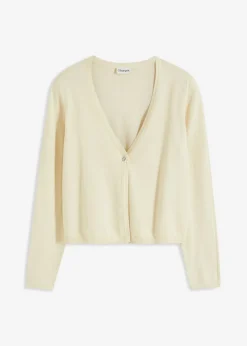 Chaqueta lisa de punto fino