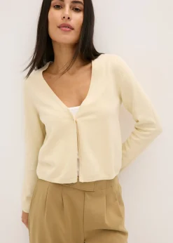 Chaqueta lisa de punto fino