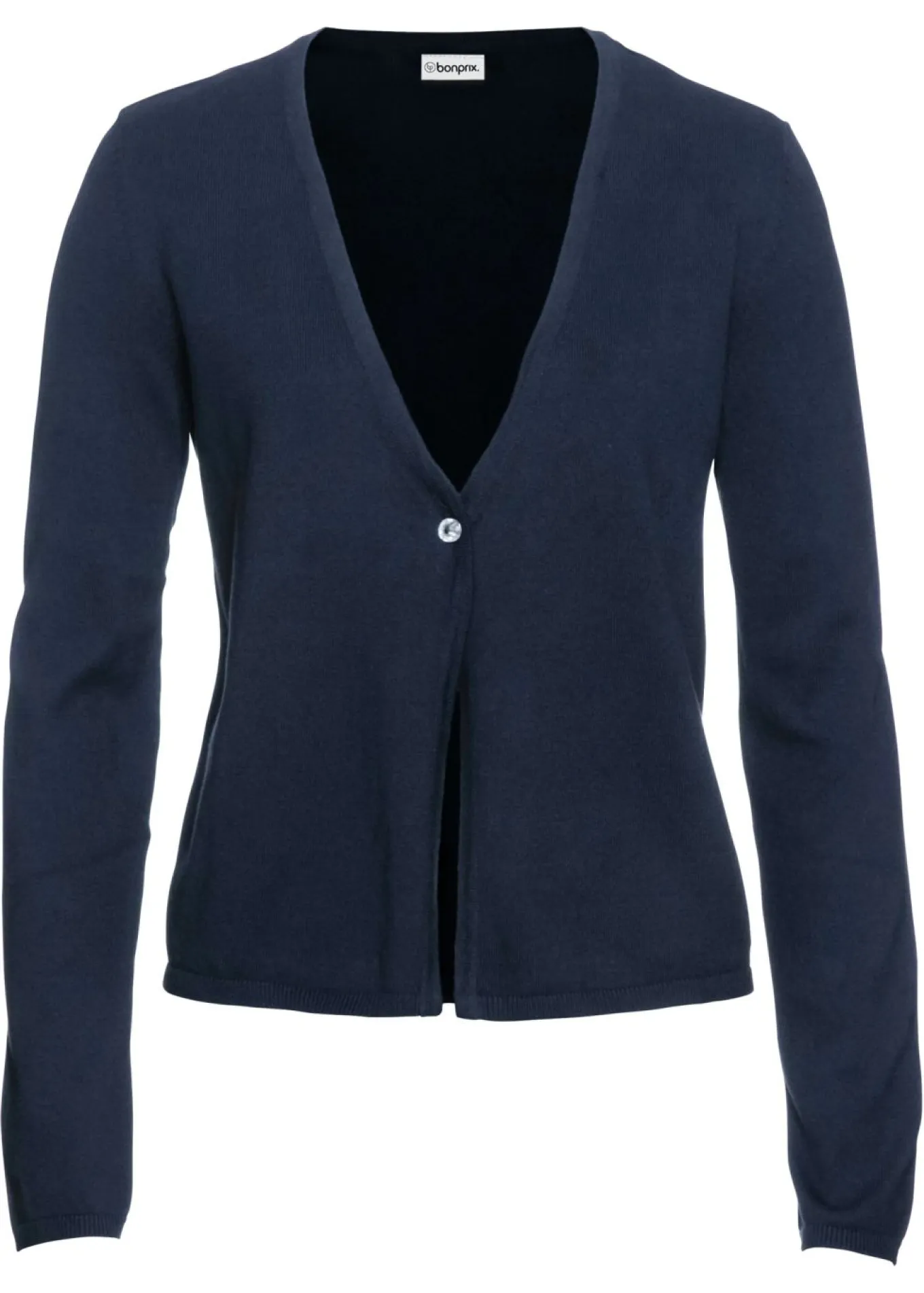 Chaqueta lisa de punto fino