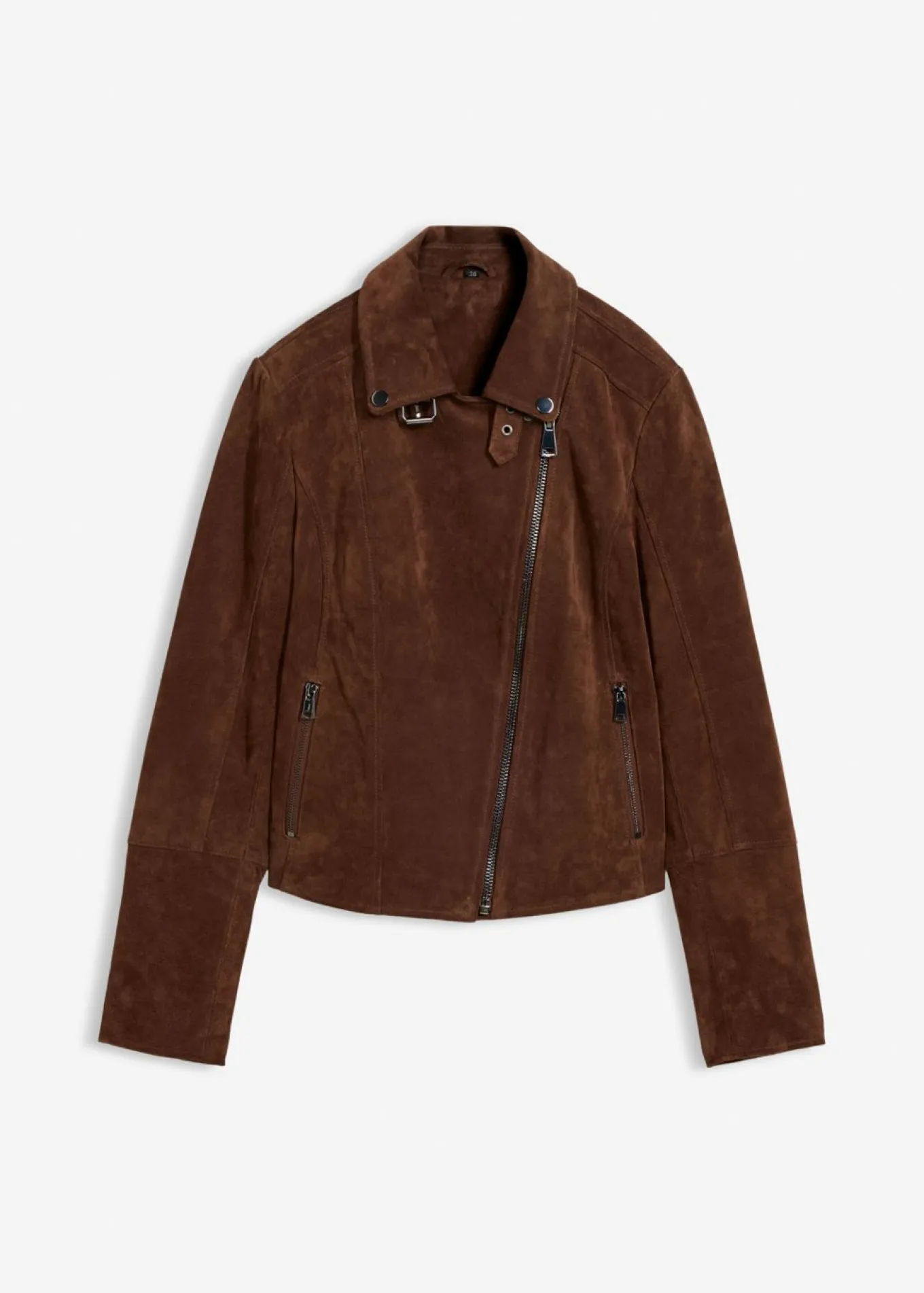 Chaqueta motera de ante
