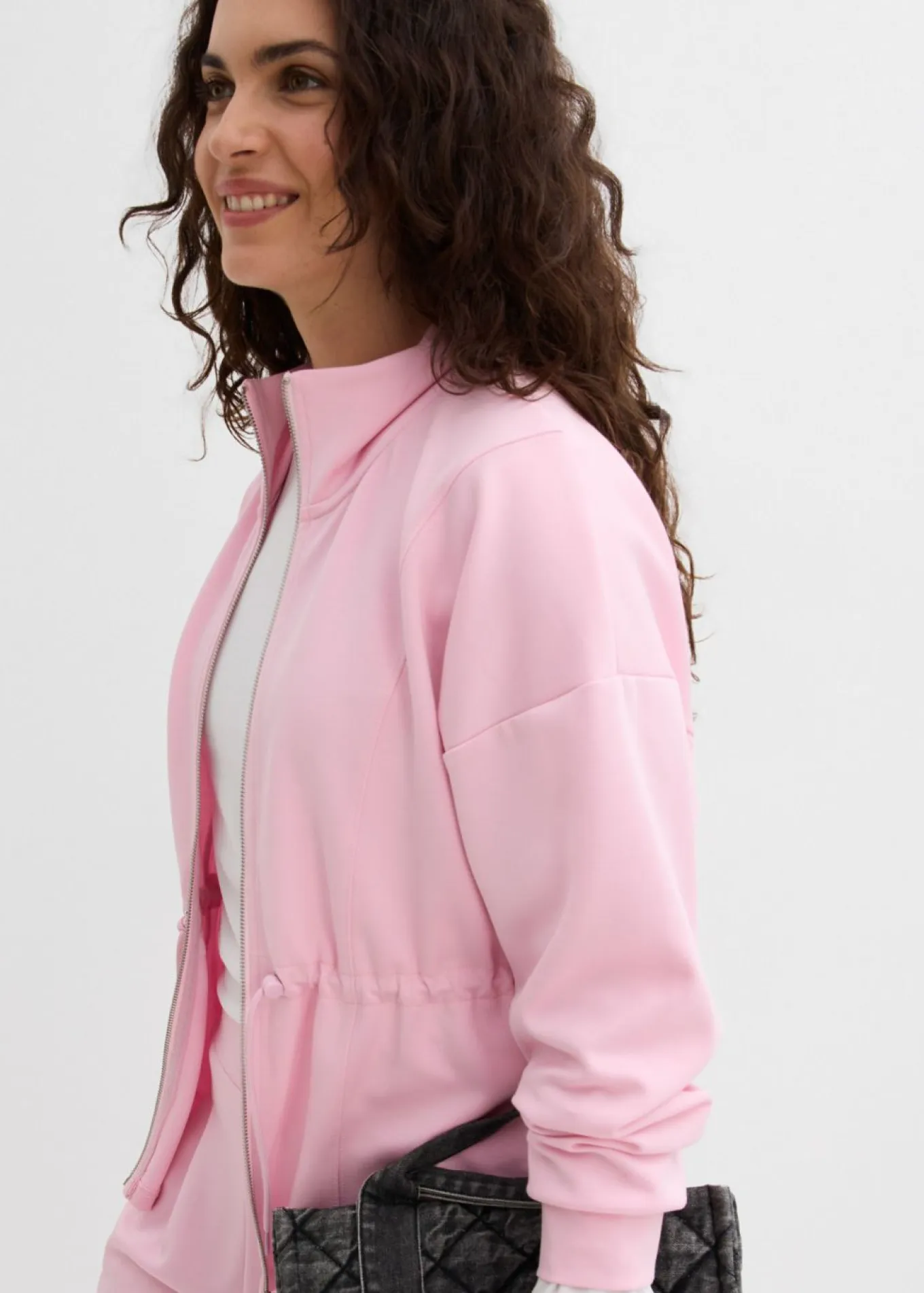 Chaqueta oversize de neopreno suave