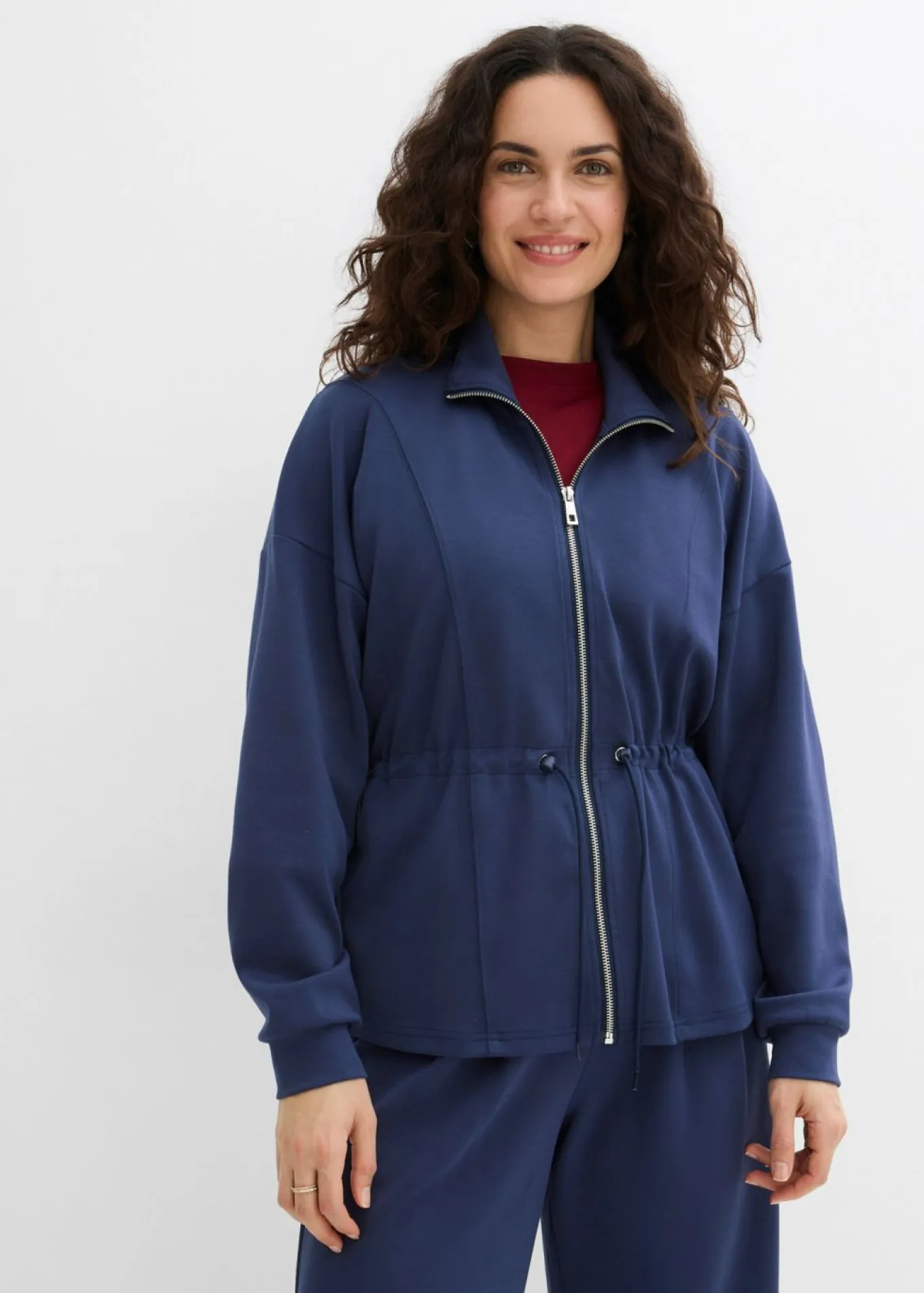 Chaqueta oversize de neopreno suave