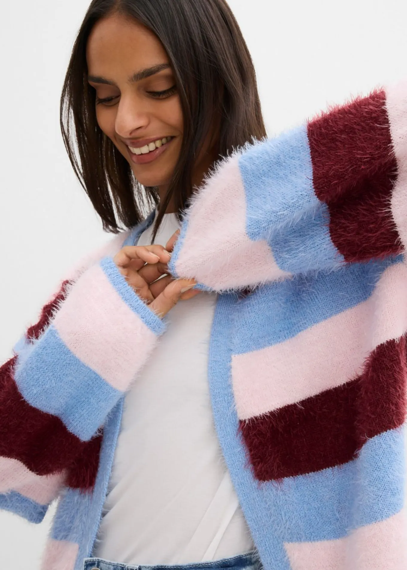Chaqueta oversize de punto
