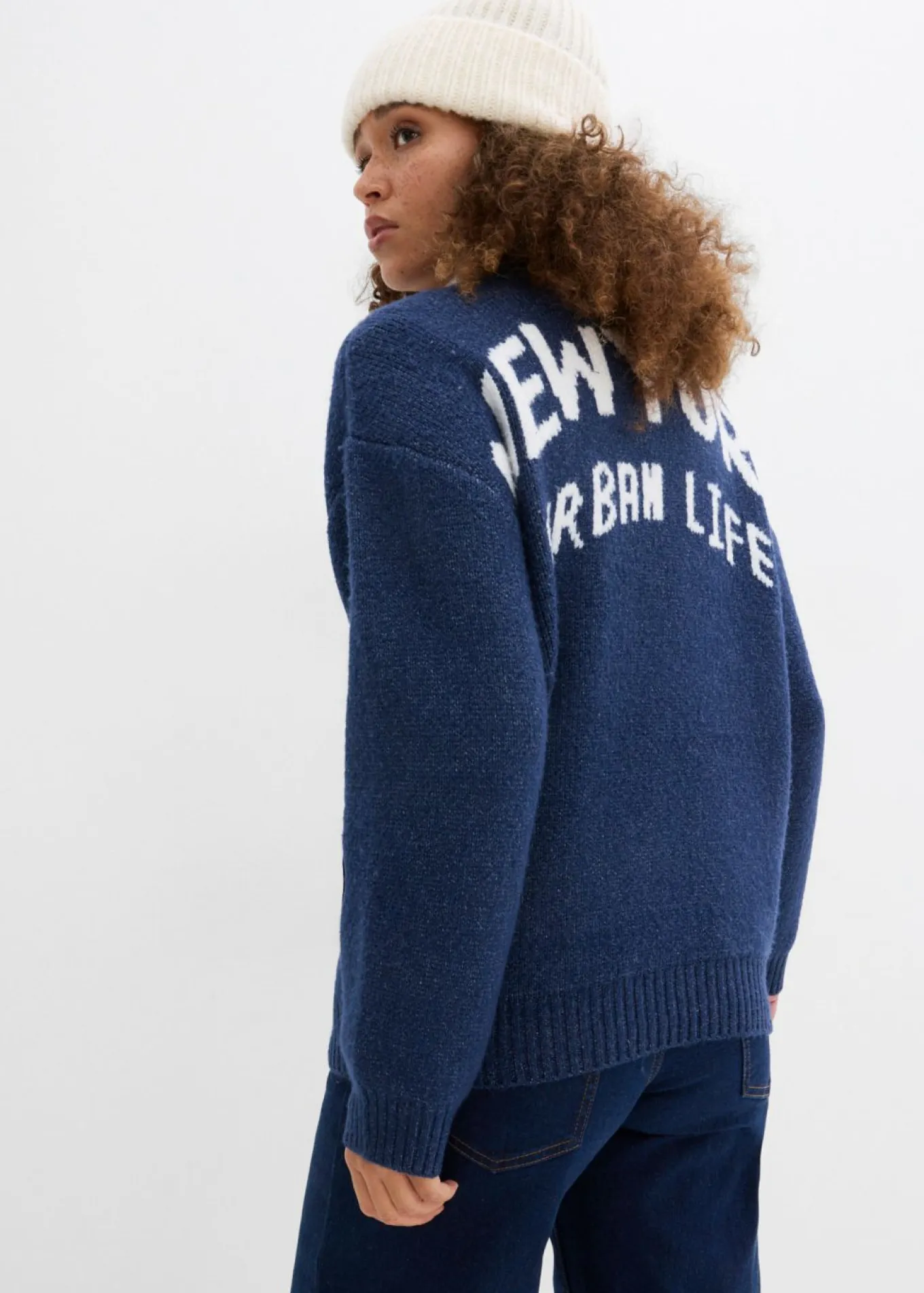 Chaqueta oversize de punto