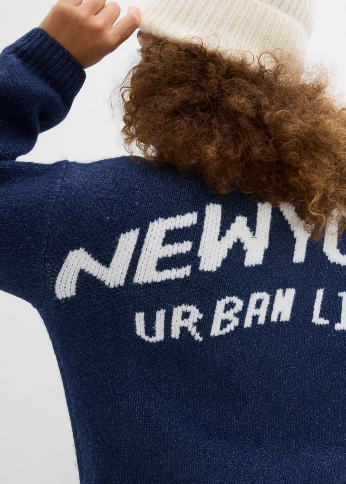 Chaqueta oversize de punto