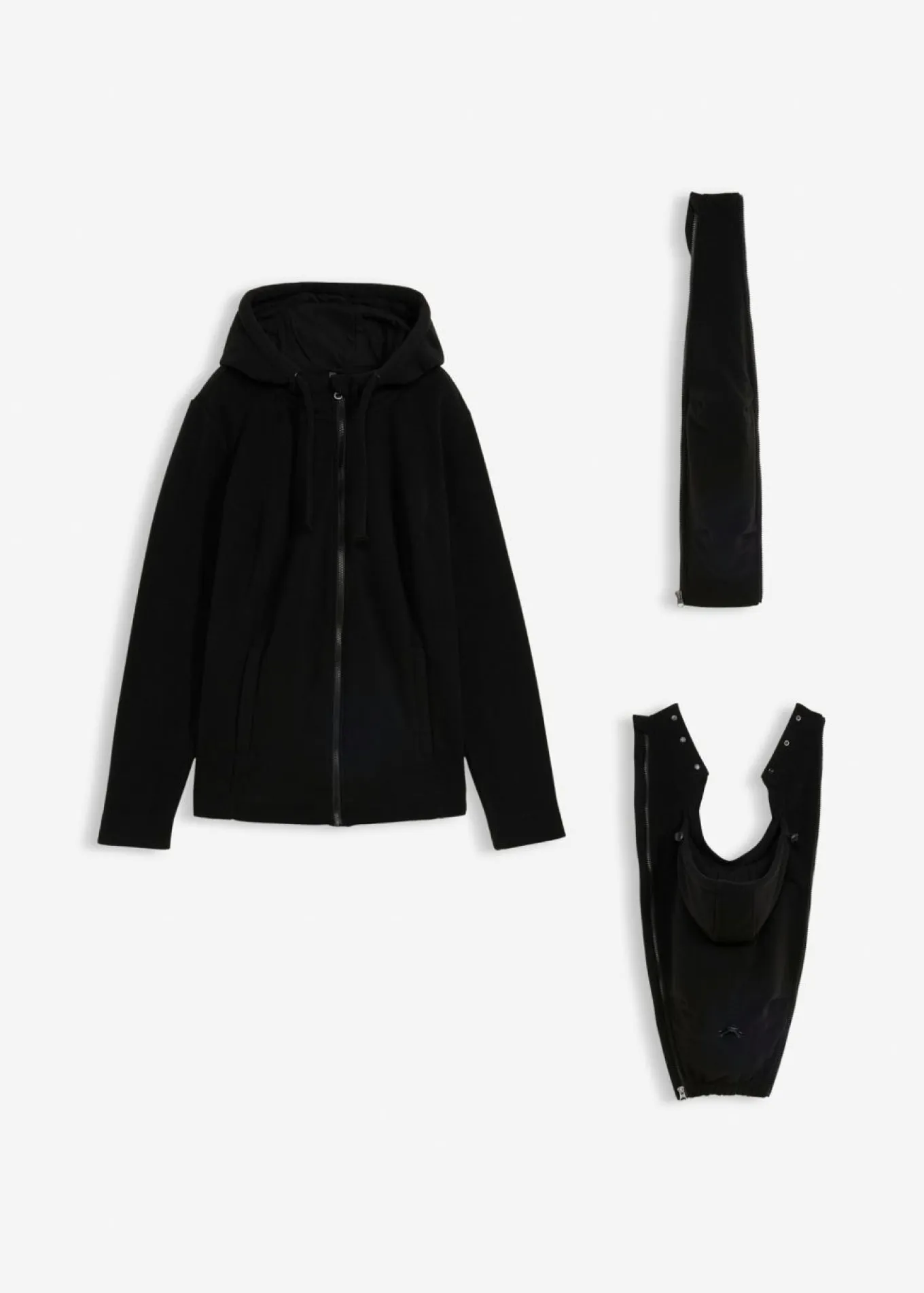 Chaqueta polar 4 en 1 con inserto para bebé y función de porteo en la parte delantera y trasera