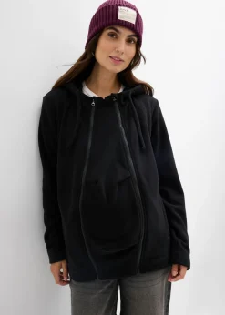 Chaqueta polar 4 en 1 con inserto para bebé y función de porteo en la parte delantera y trasera